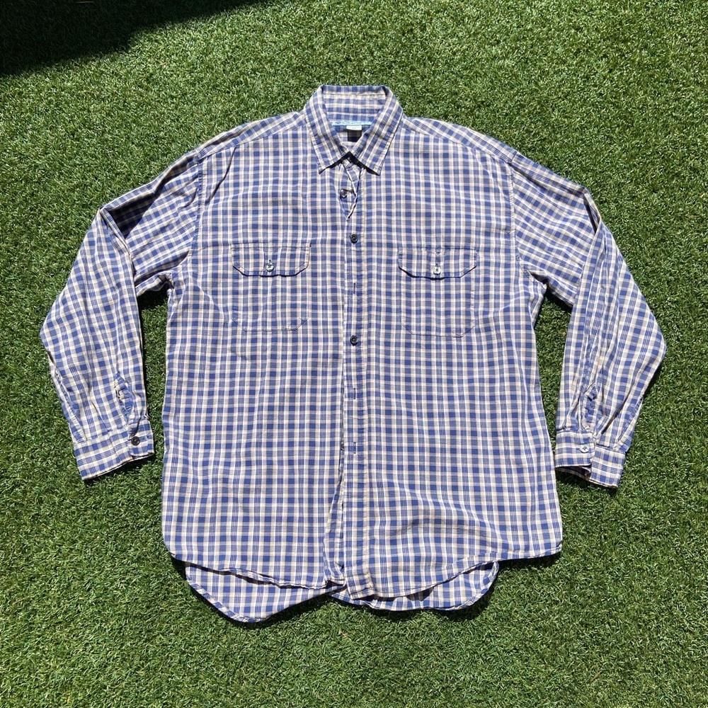 VTG 90’s Rusty Mens Blue Flannel Shirt